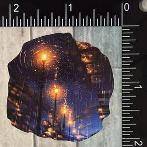 🌀10/$10🌀 Rainy Night Travel Travel Reusable Waterproof Vinyl Sticker Decal